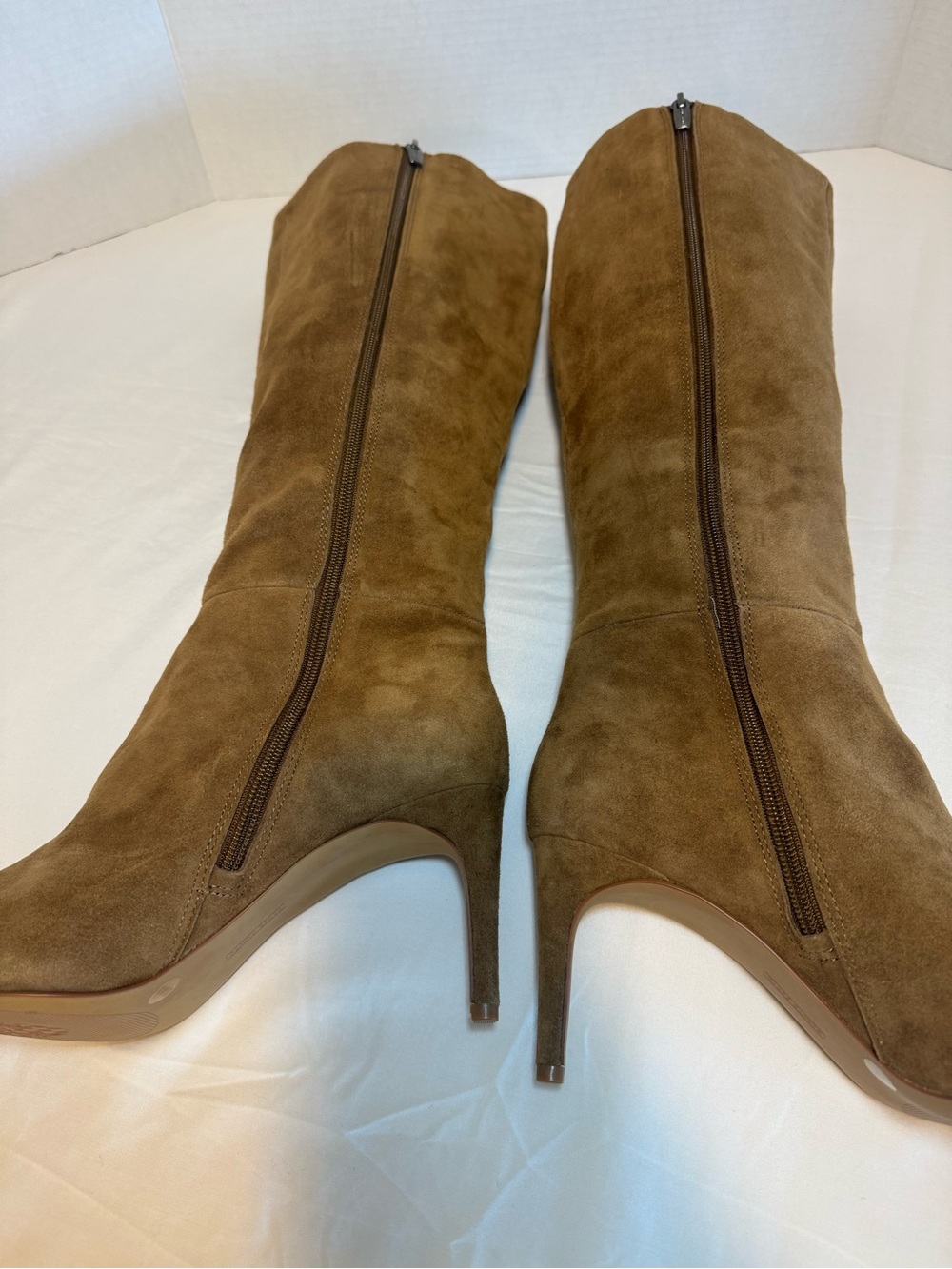 Vince Camuto Tall Suede Over-the-Knee Boots in Chestnut Brown - Picture 5 of 13